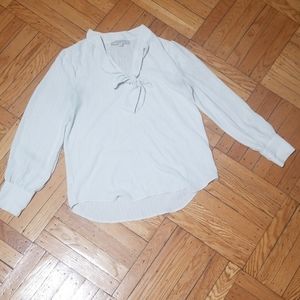 Loft tie neck blouse